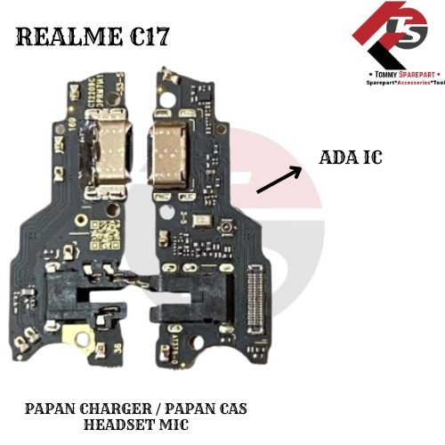 PAPAN PCB CHARGER REALME C17 2020 / REALME 7i + MIC + HEADSET KUALITAS ORIGINAL CT