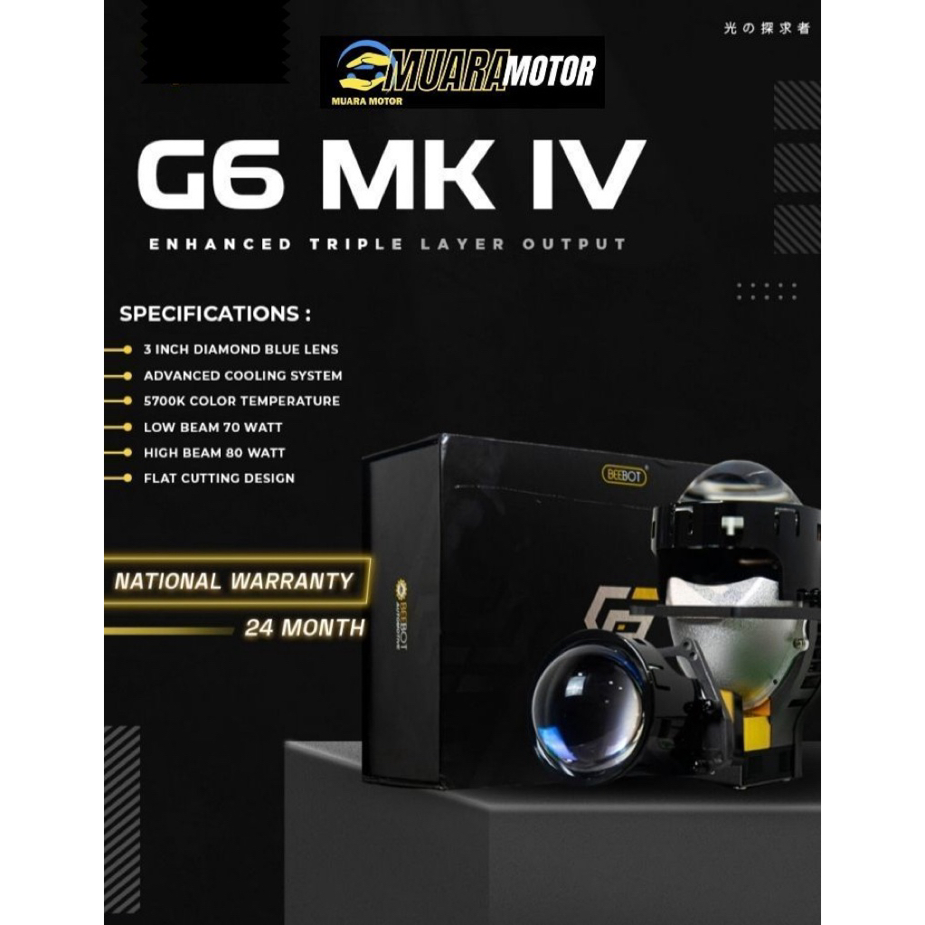 BEEBOT BILED HEADLAMP PROJECTOR 3inch - G6 MK IV