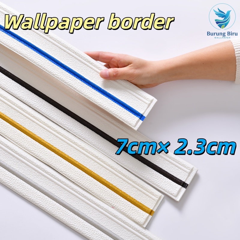 List Wallfoam 3D 7cm/ 2.3 Meter border list wallpaper foam/Pembatas Wallfoam Dinding Murah Ketebalan