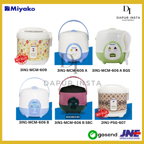 MIYAKO Rice Cooker 0,6 L kecil untuk anak kos Food Grade Magicom, MCM-609 mcm609 / MCM-606 A mcm606 