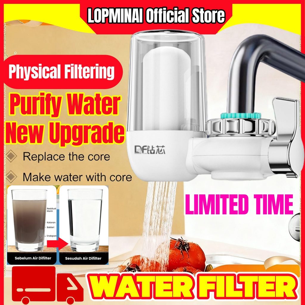 Saringan air keran alat penyaring filter air langsung minum kran keruh jadi bersih kran kotor dan ba