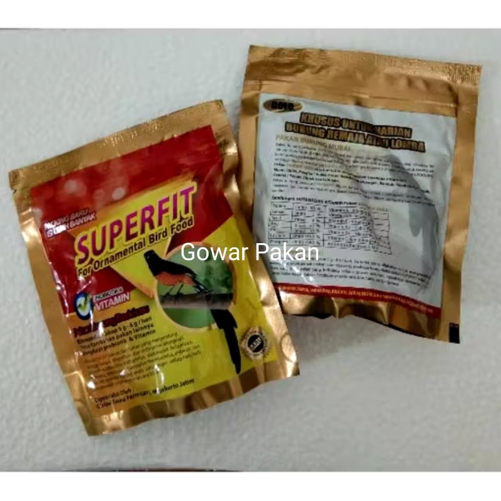 Superfit Gold Pakan Voer High Protein Untuk Burung Murai Anis Cililin Kacer Ciblek Cendet DII