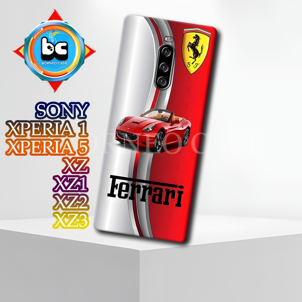 BC20/Casing HP Sony xperia 1/ Xperia 5/ XZ/ XZ1/ XZ2/ XZ3 Terbaru- Motif Ferrari | Desain Stylish da