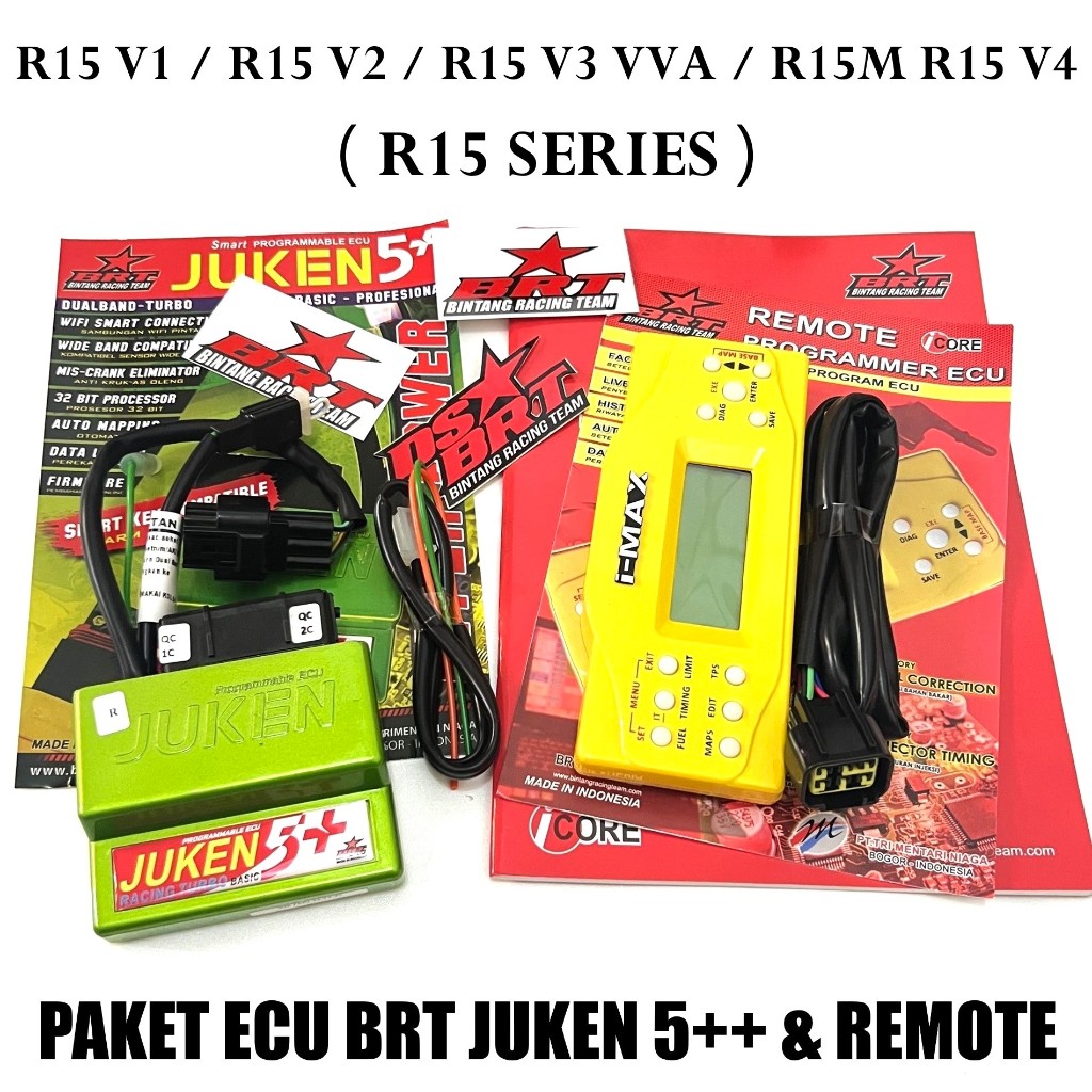 PAKET ECU BRT JUKEN 5++ Plus Plus & REMOTE JUKEN R15 V1 V2 OLD R15 V3 VVA NEW R15 V4 R15M Connected