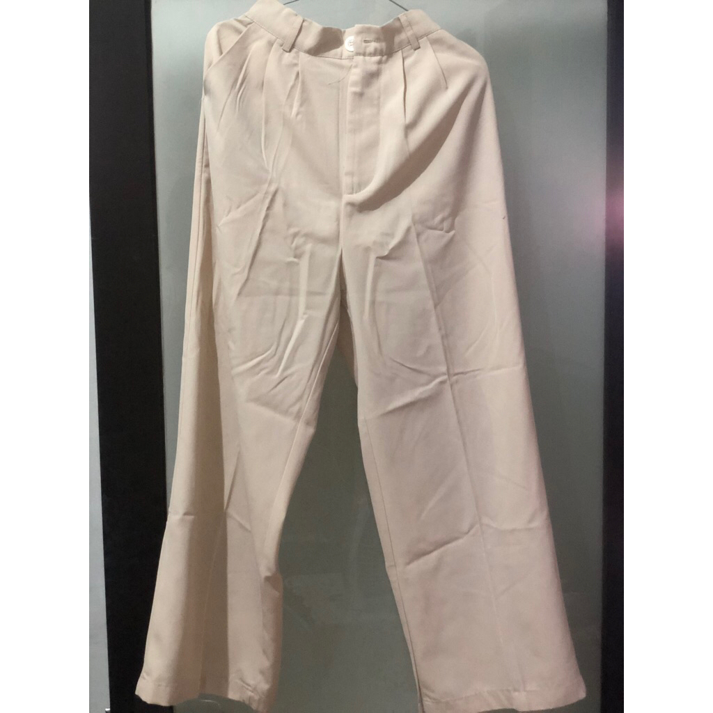 Preloved ASOKA Meira Pants Loose Pants Celana Kulot Wanita Cream