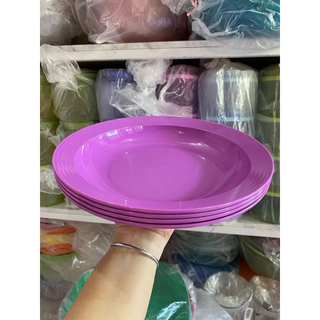Large deep plate tupperware