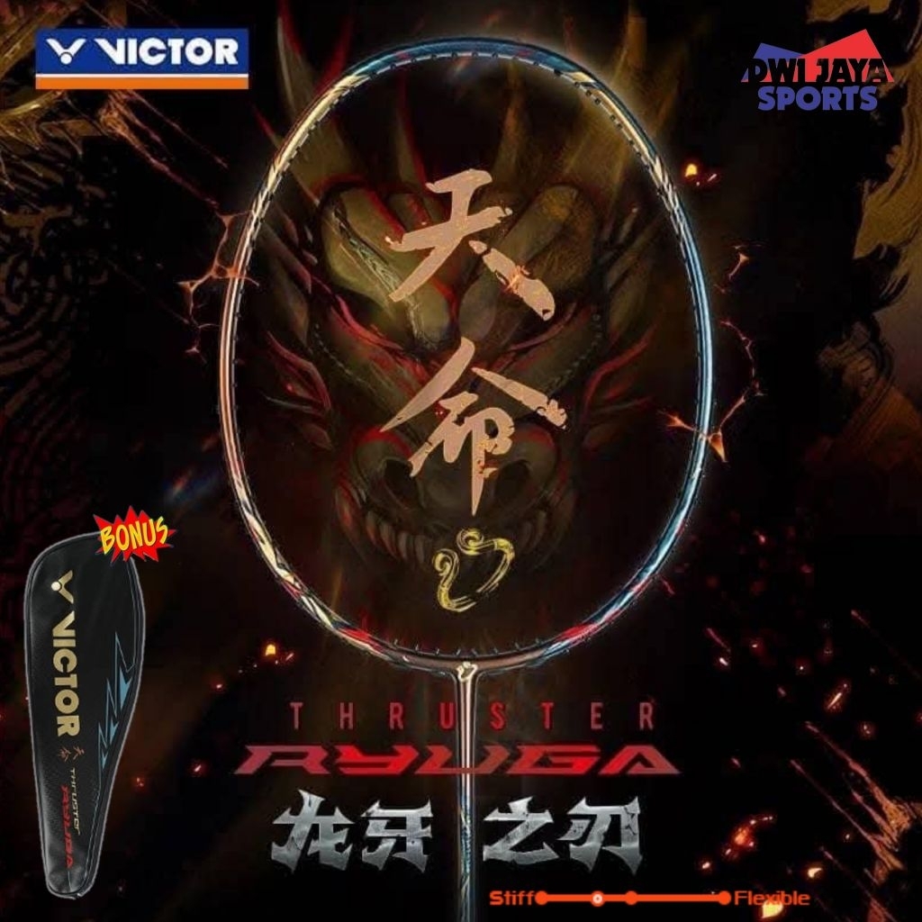 New Raket Badminton Victor Thruster Ryuga Tianming C | Victor TK Ryuga Tianming |Thruster Ryuga Tian