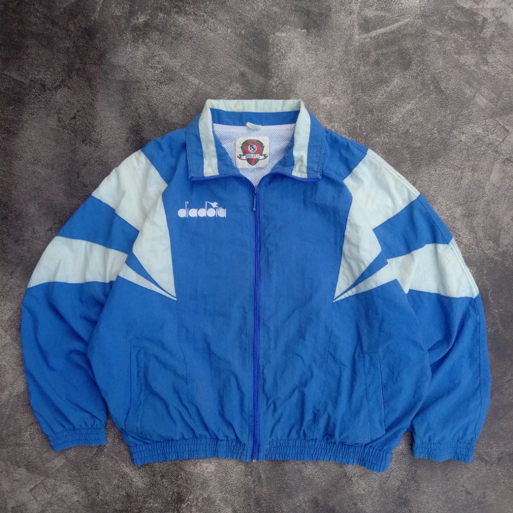 Windbreaker Jacket Diadora 1948 Vintage Rare item Colourblock original, Jacket vintage colourblock B