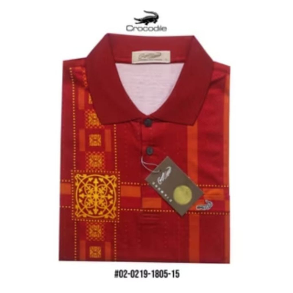 Kaos Kerah Pria Crocodile Diamond/Platinum