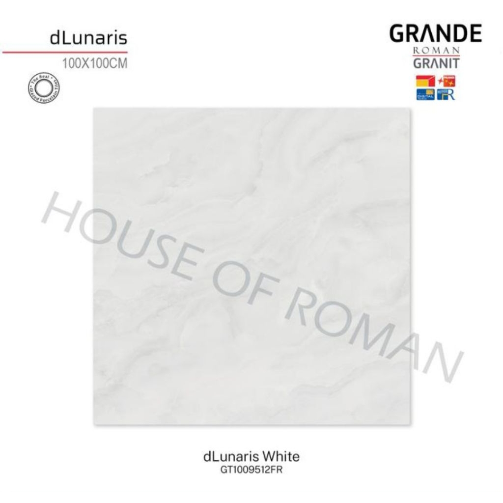 Roman Granit GT1009512FR dLunaris White 100x100 Kw1