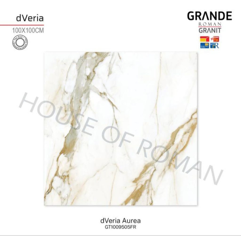 Roman Granit GT1009505FR dVeria Aurea 100x100 Kw1