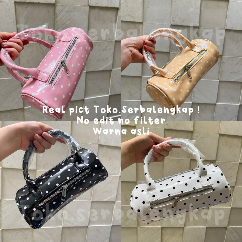 Tas Polkadot lucu Slingbag / Tas Coquette retro Handbag polkadot gingham plaid new trend lucu / Tas 