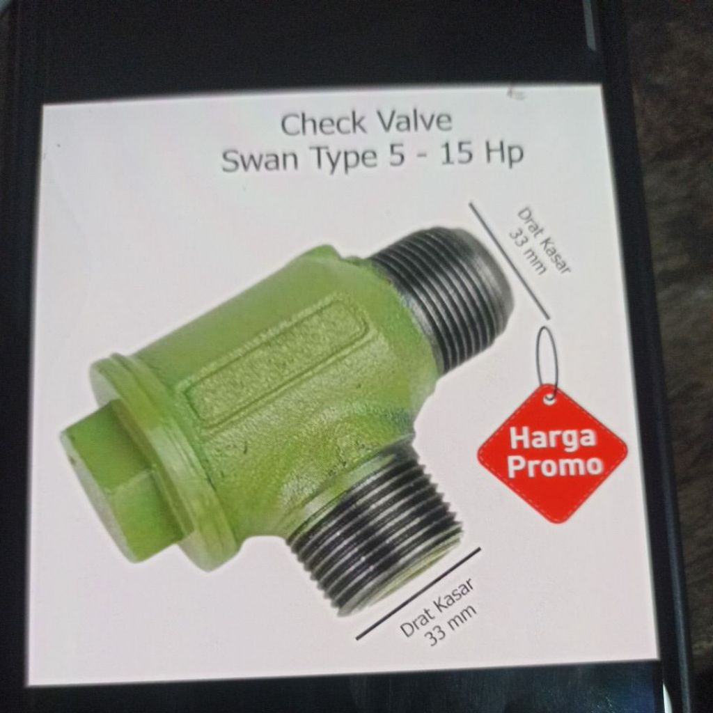 Check Valve Kompresor Swan 5 hp sampai 15 hp