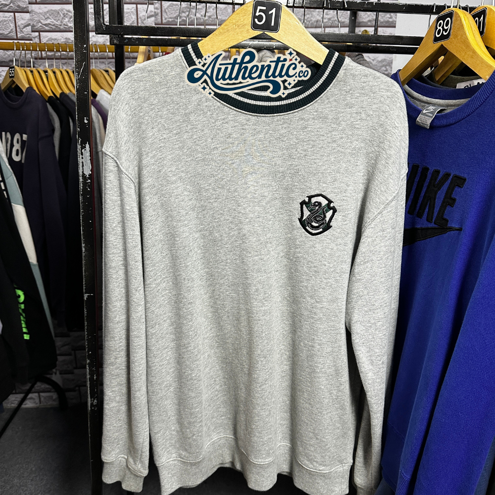 Graphic Tee - Crewneck & Sweatshirt (Grey) Harry Potter 'Slytherin'