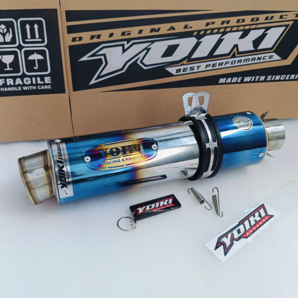 silincer original yoiki type R9 cocok buat motor vixion,satria fu, sonix,dan all motor bebek