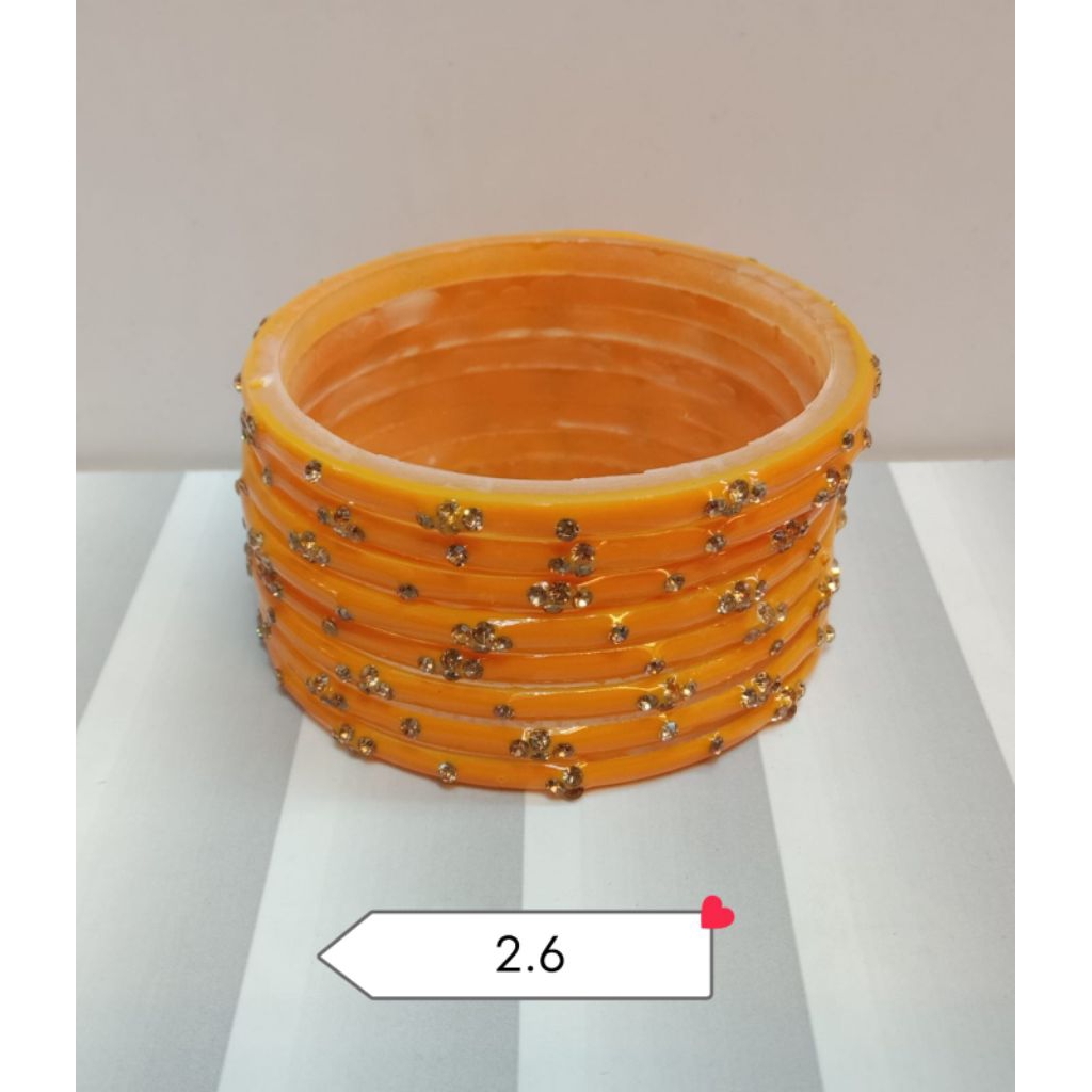 GELANG INDIA KACA ACRYLIC WARNA-WARNI