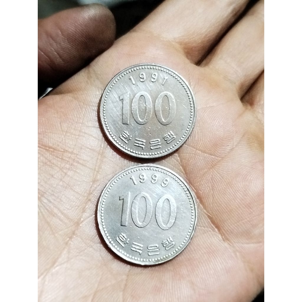 koin koleksi koin mancanegara 100 won Korea Selatan