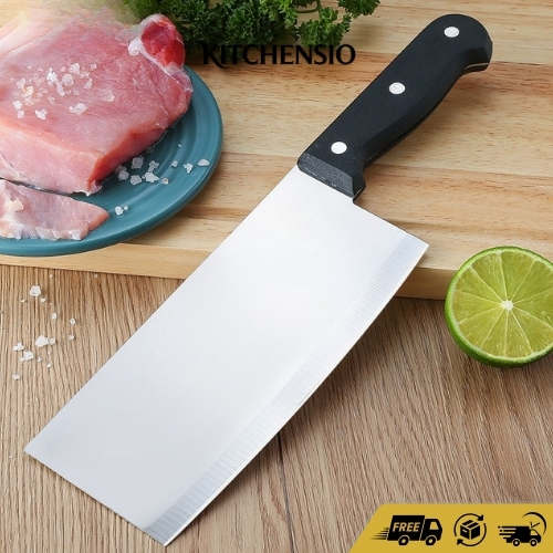 Knife Baja Tahan Karat Golok Chef Pisau Daging Super Tajam Piso Idul Adha Potong Daging Pisauu Serba