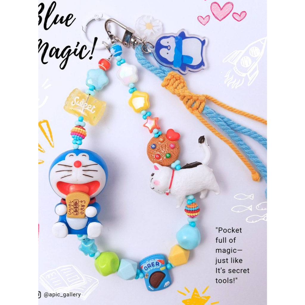 Phone Strap / Phone Charm / Keychain / Gantungan Kunci/ Gantungan HP /  Doraemon