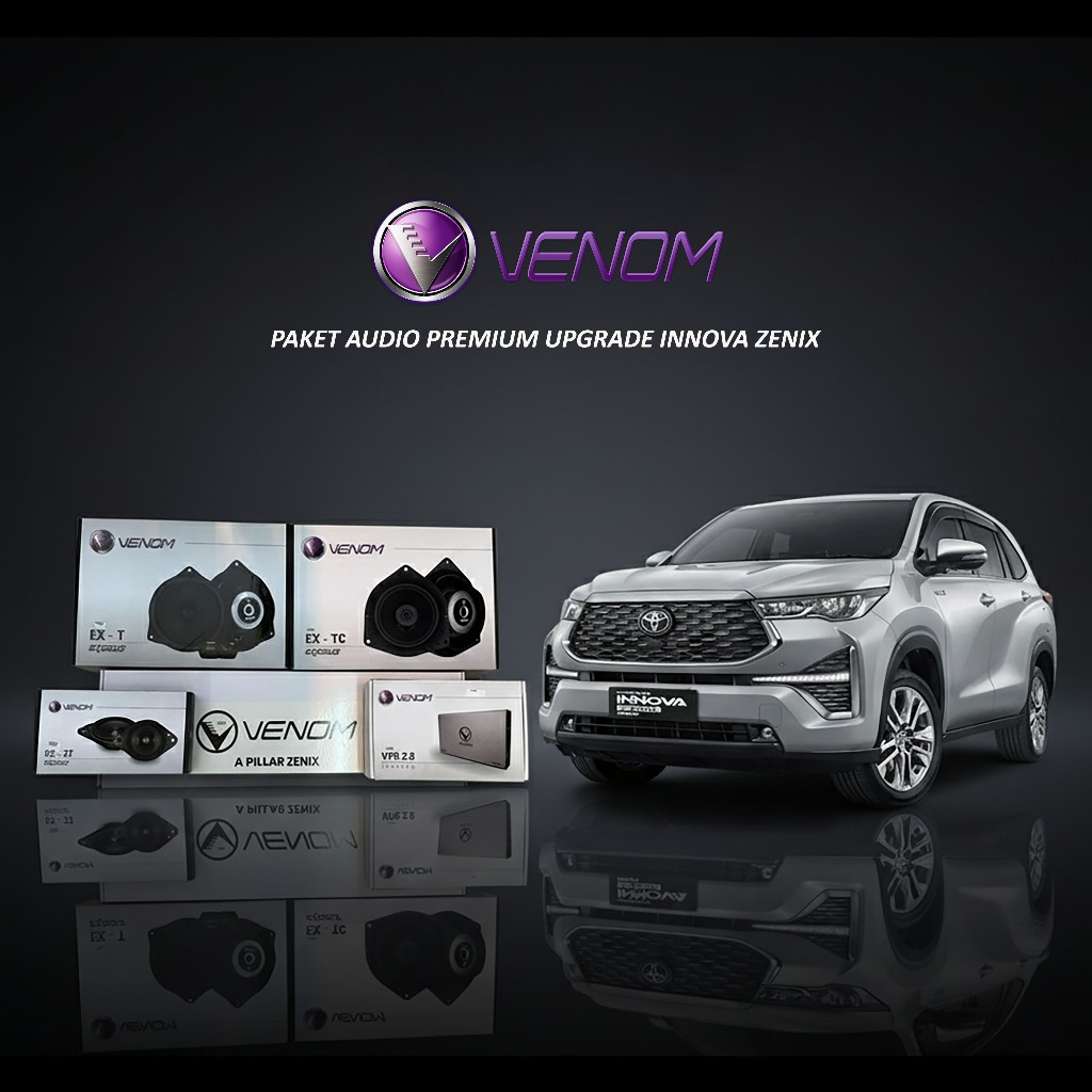 Paket Audio Mobil Premium 3-Way Innova Zenix Full Venom Ultima DSP Processor