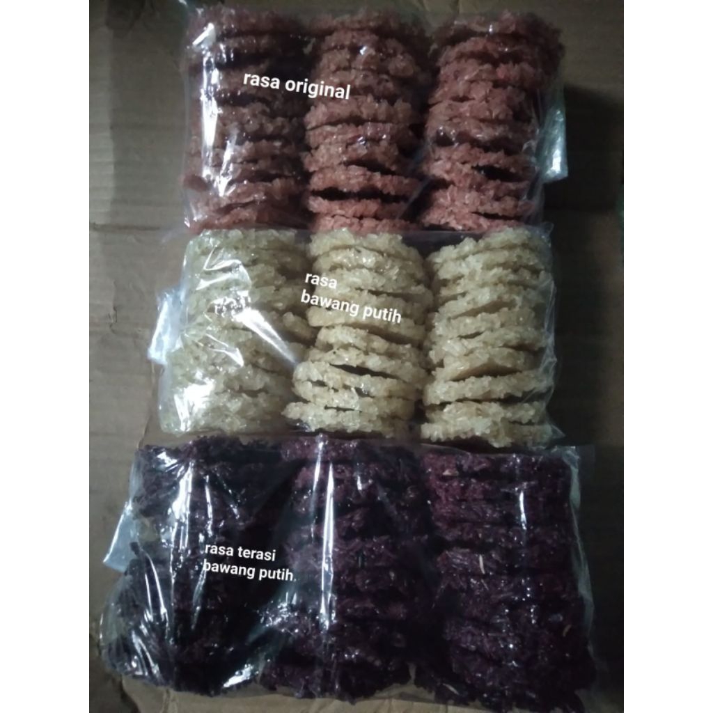 rengginang mentah khas bogor