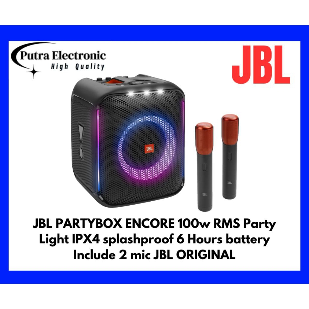 JBL PARTYBOX ENCORE 2 MIC JBL ORIGINAL portable speaker