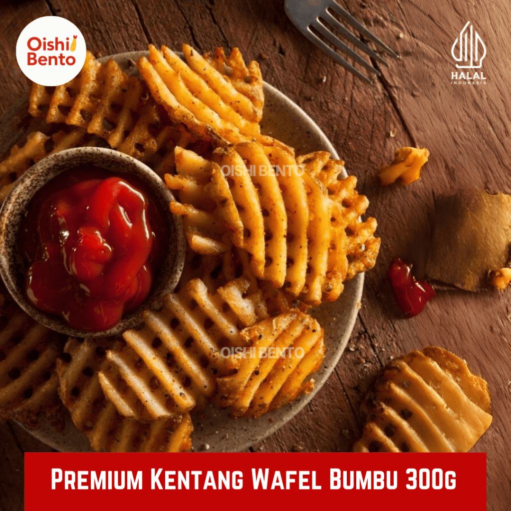 Waffle Fries Kentang Goreng Waffle Premium 300 Gram