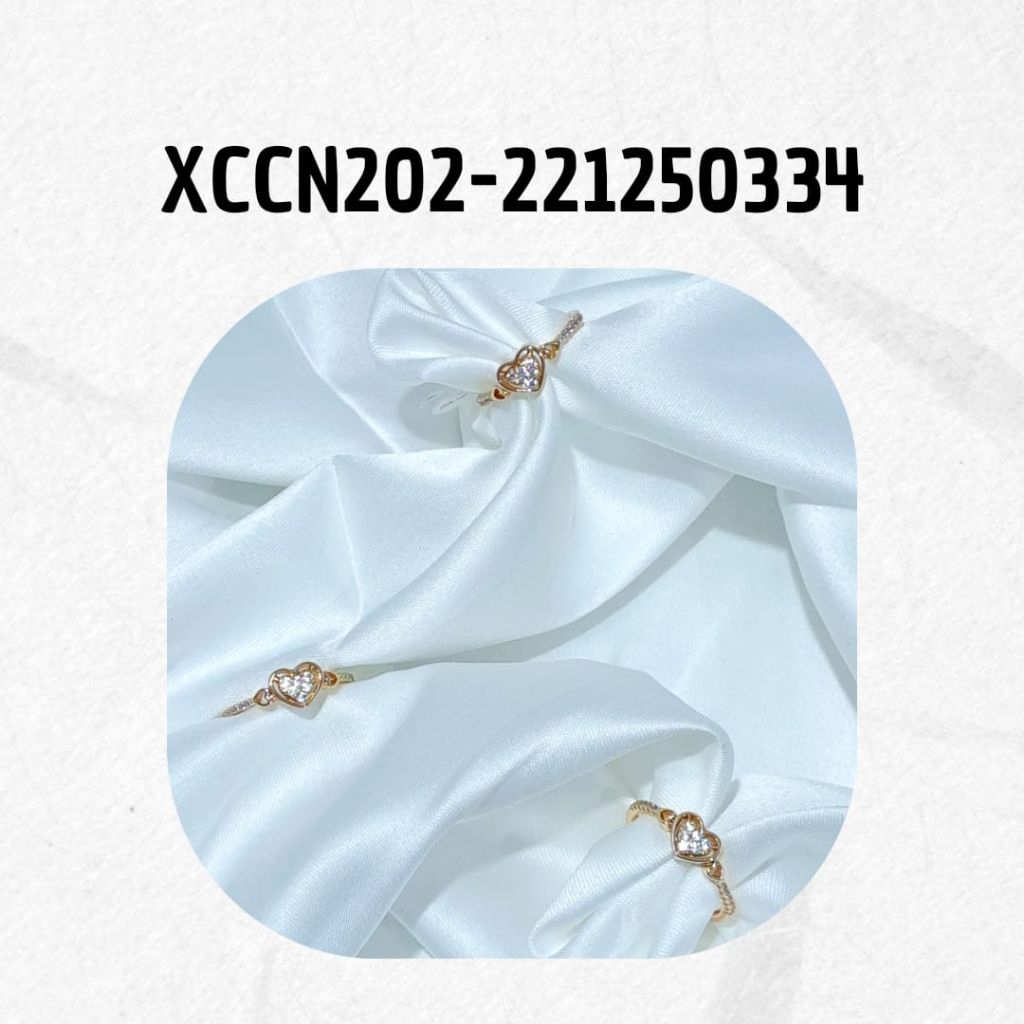 Xuping Cincin Wanita Simple Dan Elegan Motif Love Cincin Wanita Stylish Kasual/XCCN-50334