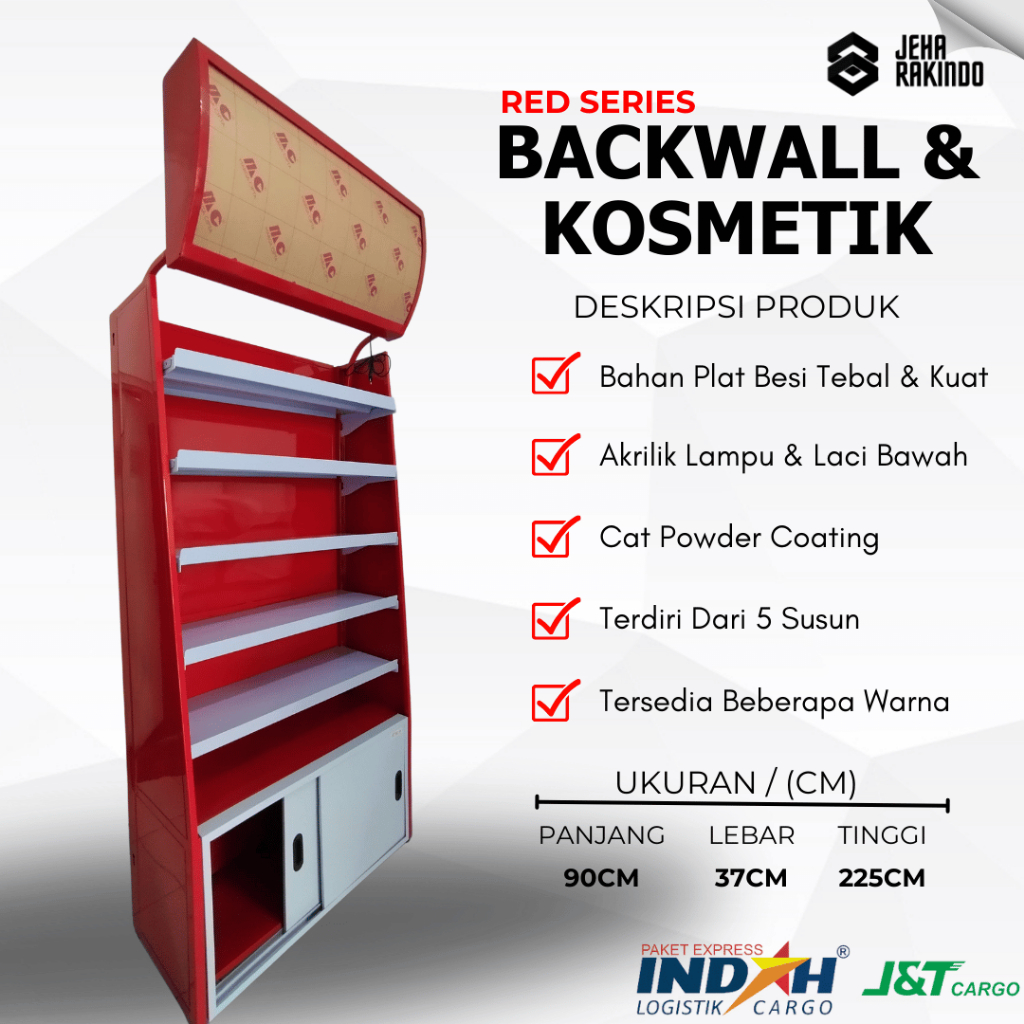 Backwall Rokok Minimarket Display Backwall Display Kosmetik