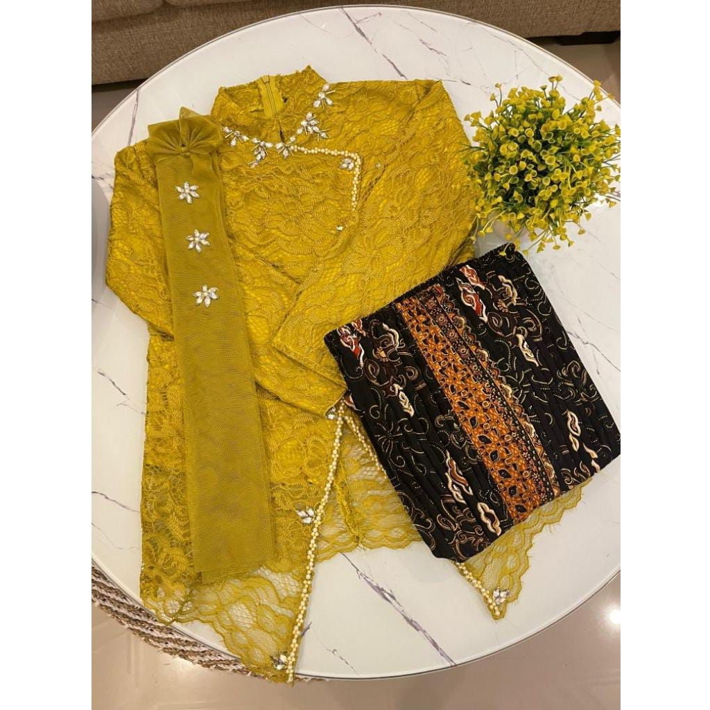 Setelan kebaya Janggan Arumi anak / kebaya wisuda Anak/ kebaya modern/ kebaya kondangan / kebaya hij