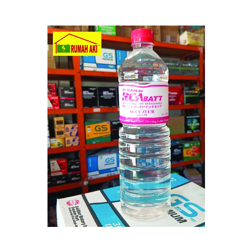 Air Aki Zuur (ELECTROLITE ACID) Isi Baru (RCA Air AKi Zuur/ACCU ZUUR) Merah