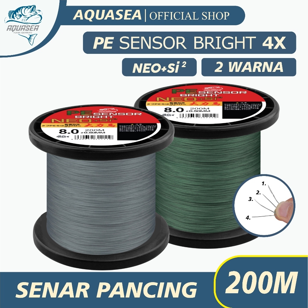 DORRY PANCING - Tali Pancing Sensor Bright 200m Pancing PE  NEO+si2 Jepang  Pancing Kuat & Tahan Bah