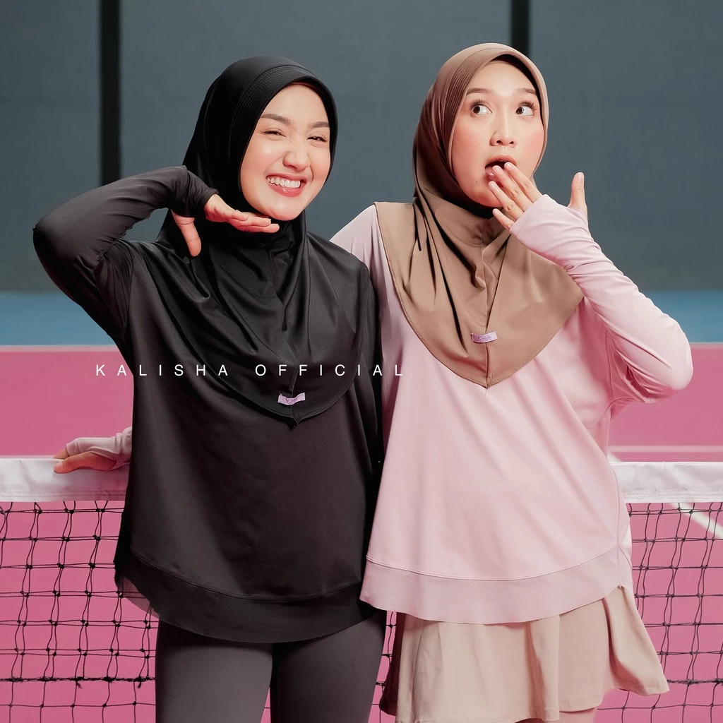 Hijab Instan Jersey Sport Jilbab Instan Hijab Instan Sport Bergo Sporty Jersey Wanita Jersey Sporty