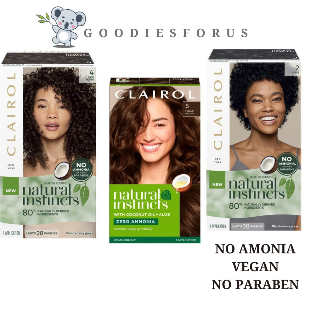 Clairol Hair Colour/Vegan hair colour/Cat rambut alami/Cat Rambut No Paraben/No Ammonia/vegan hair c