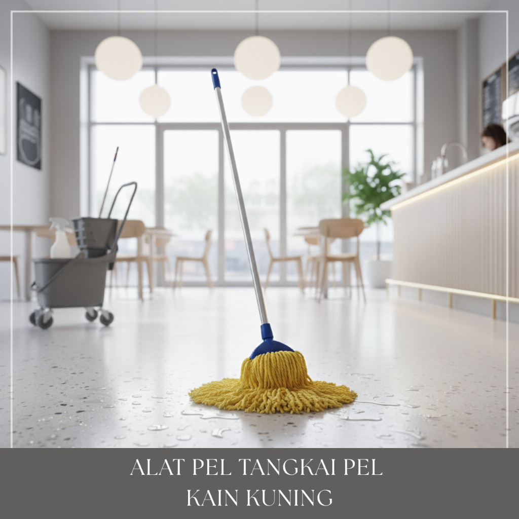 Kain Pel Refill Warna Kuning berat 400 Gram untuk Pel Lantai Dapur Pegangan Jepit | KAIN PEL, REFIL 