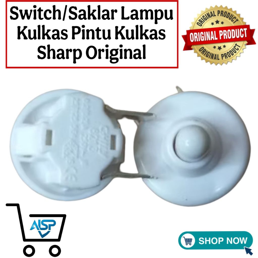 Switch/Saklar Lampu Kulkas Pintu Kulkas Sharp Original