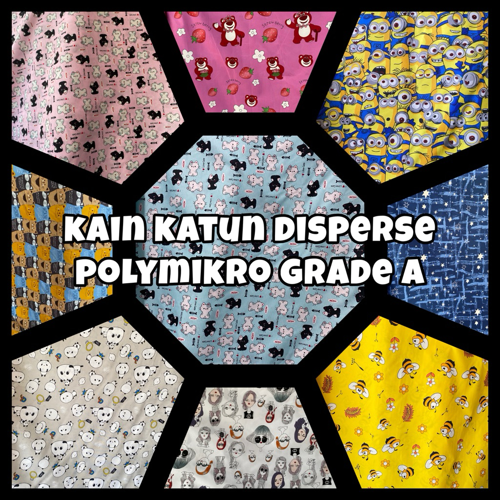 Grosir Kain Sprei Katun Disperse Polymikro Solo|Ecer Meteran