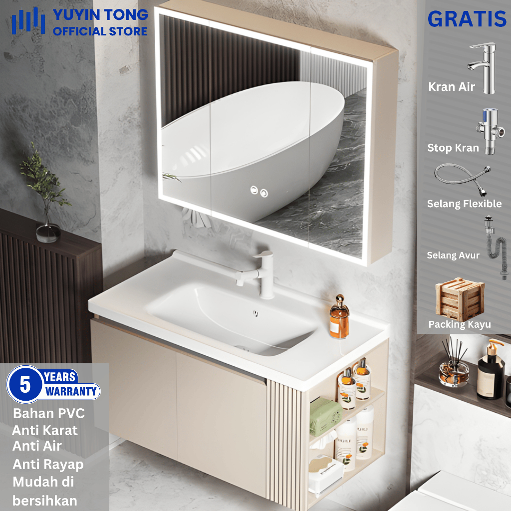 kabinet kamar mandi  60CM - PVC wastafel kabinet cabinet kamar mandi