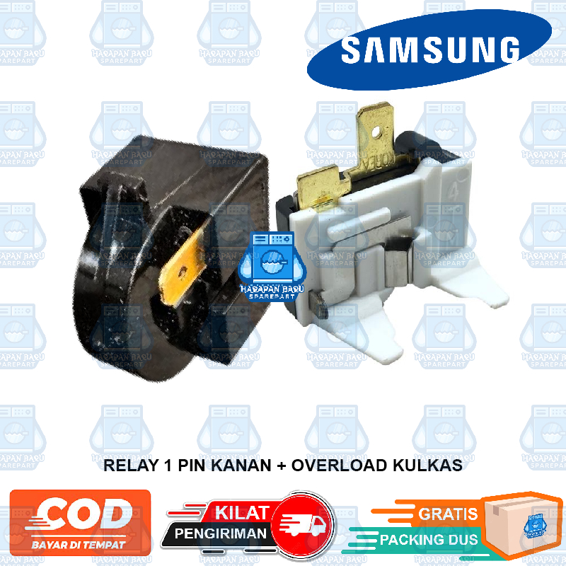 Relay Ptc + Overload Kulkas SAMSUNG 1 pintu