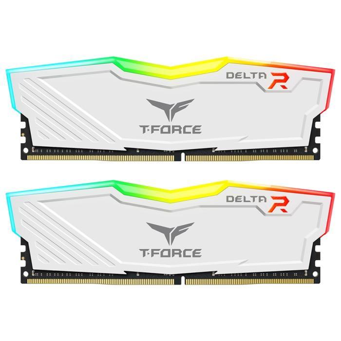 TEAM T-FORCE DELTA RGB DDR4 32GB (2x16GB) 3600Mhz  WHITE