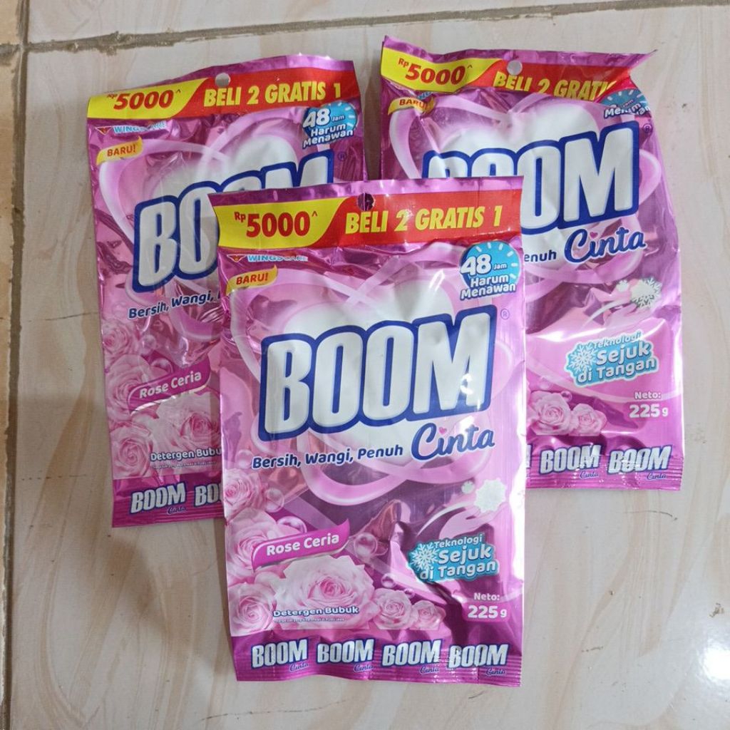 Detergen boom / Boom cinta / Sabun cuci baju
