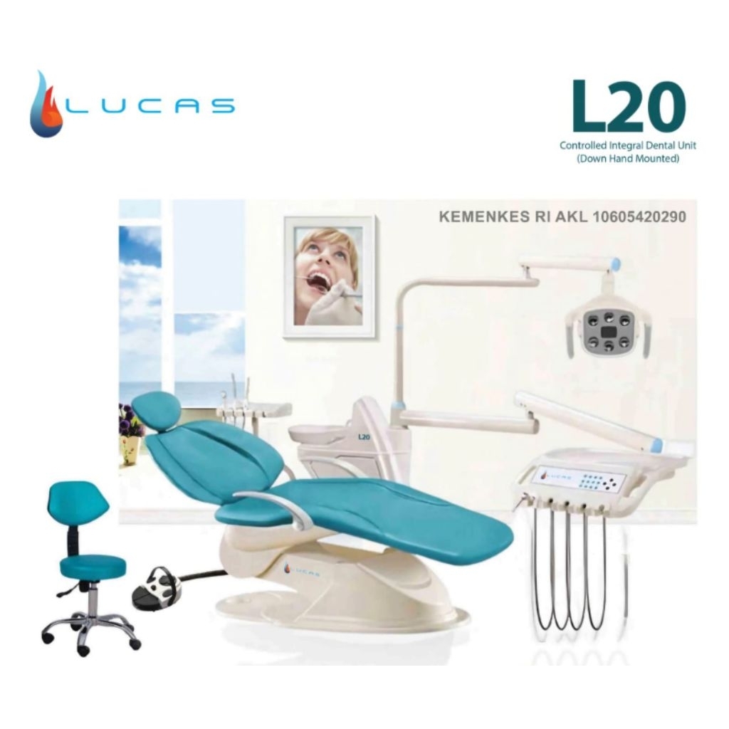 DENTAL UNIT Full Elektrik Lengkap  / Dental unit Lukas L20 / Kursi gigi New DTC Baru / Dental unit A
