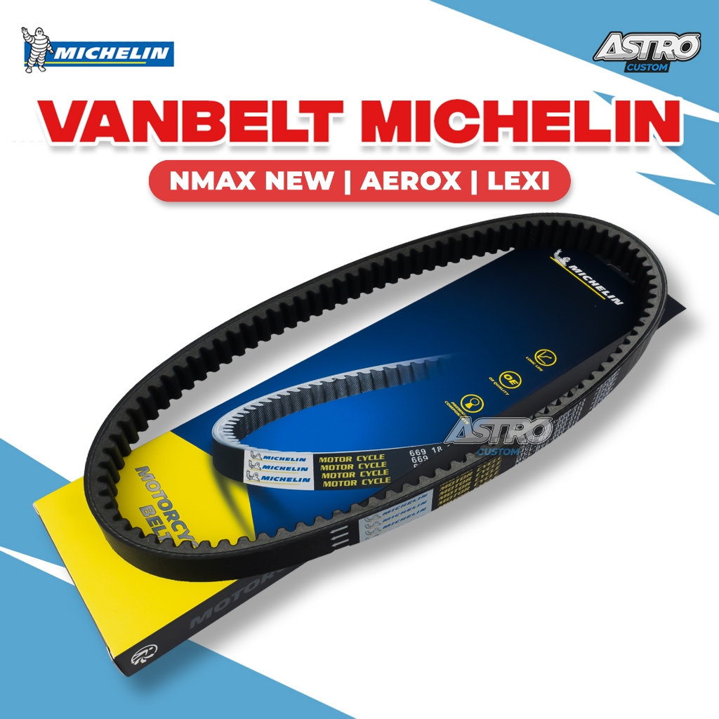 Vanbelt Aerox 155 Lexi 125 Vario 150 Mio 115 Beat Karbu Vario 110 Fi Genio Scoopy ESP Vbelt Michelin