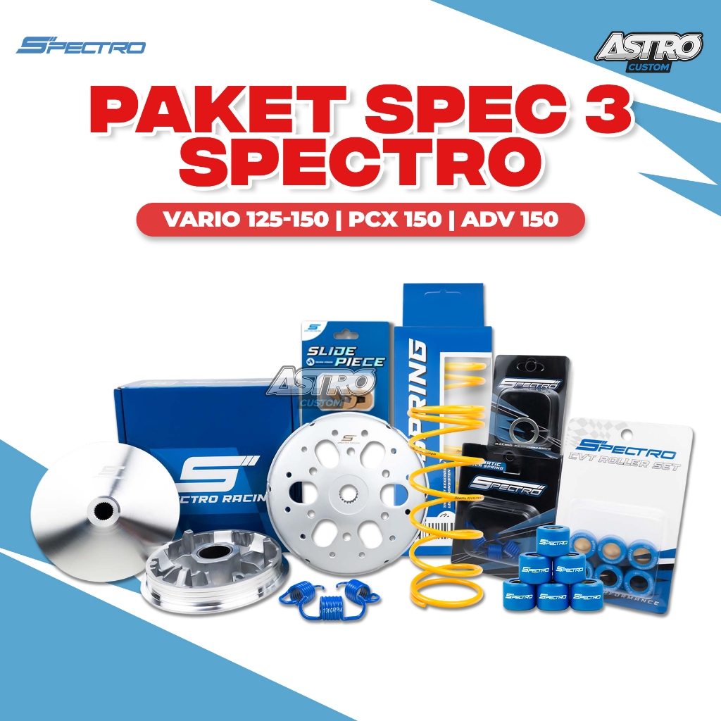 Spectro Paket Upgrade CVT Spec 3 PCX 160 ADV 160 Vario 160 STYLO PER RPM Roller Kirian Racing