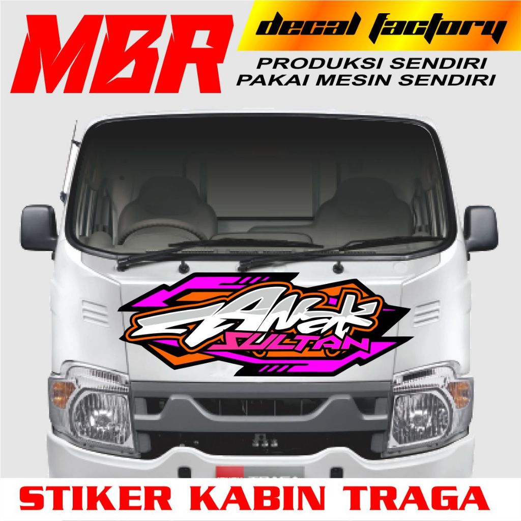 Stiker Traga Anak Sultan, Stiker Decal Traga