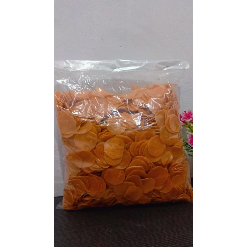 KERUPUK BAWANG OREN MENTAH 1KG, 500GR, 250GR *best seller grosir