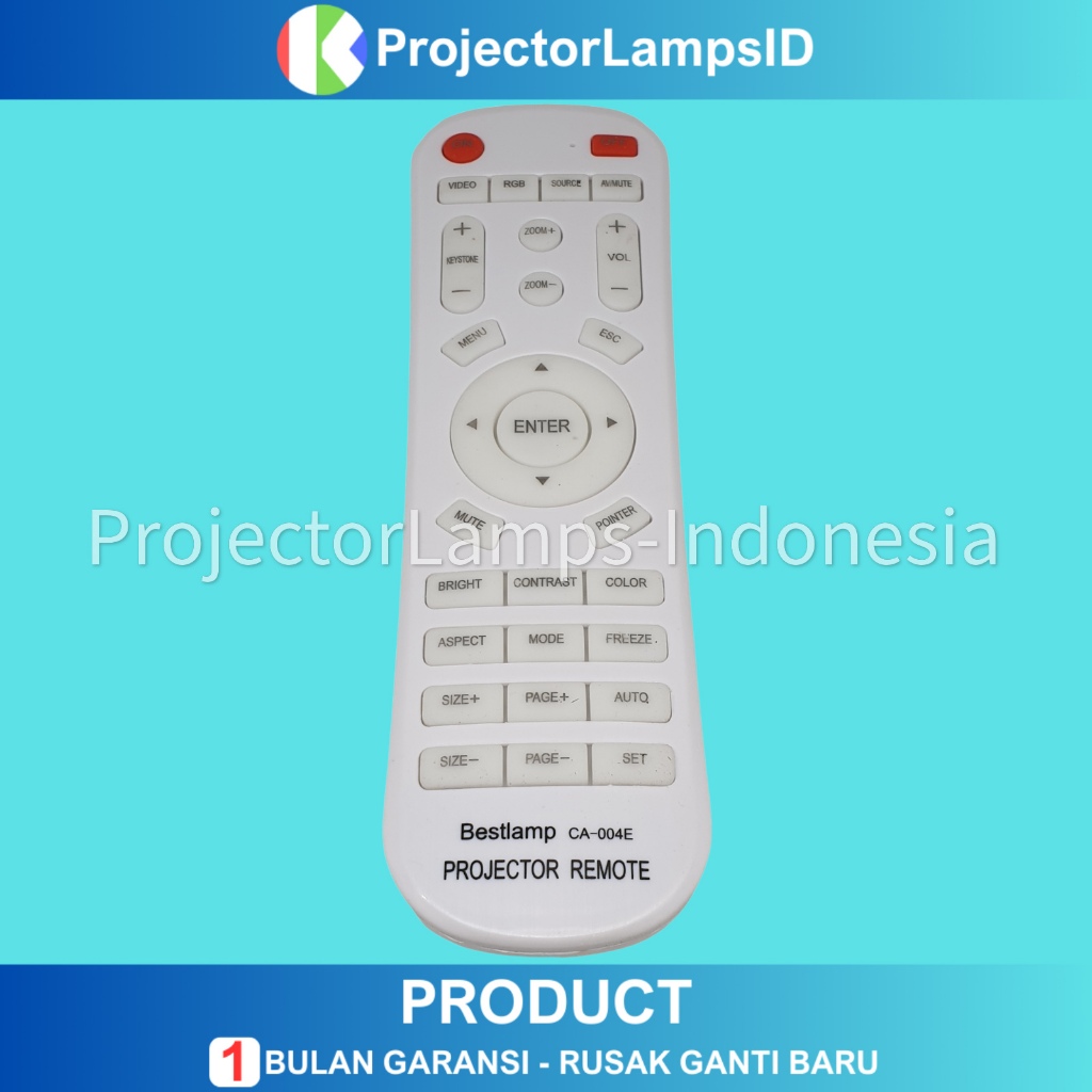Remote Remot Projector Proyektor Universal InFocus Acer BenQ Epson Hitachi NEC Optoma Viewsonic