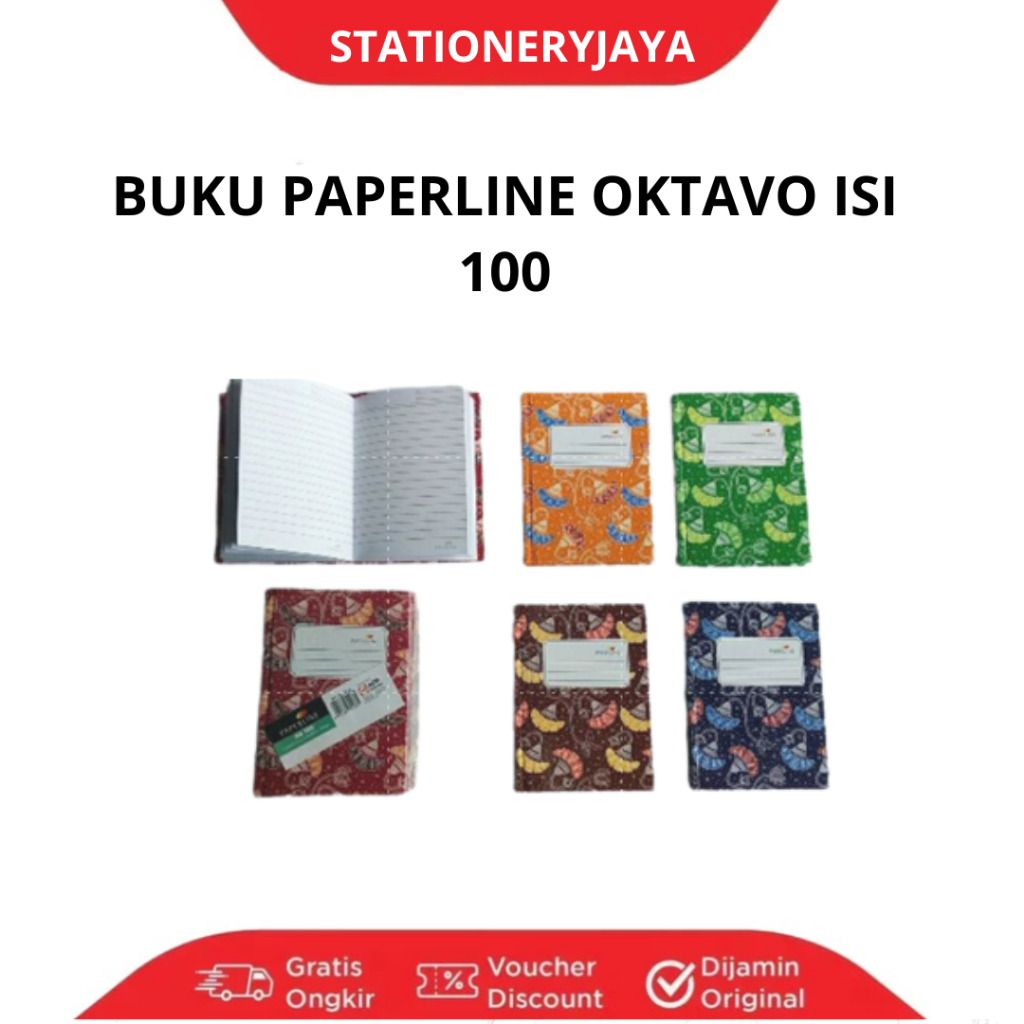 Buku Oktavo Paperline Notebook isi 100
