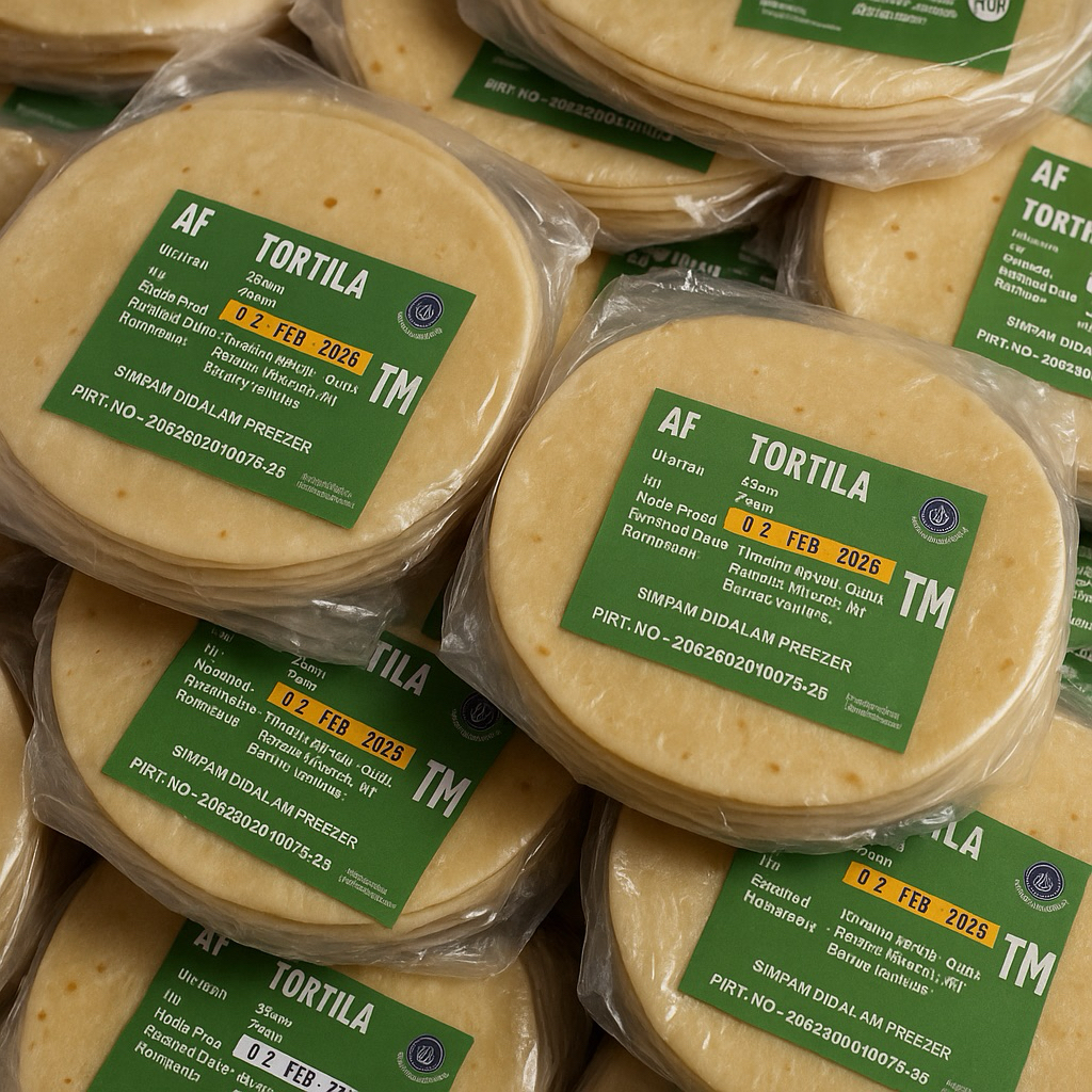 Kulit Tortilla AF Size 20 Cm ( TM ). 1 Pack Isi 20 Lembar