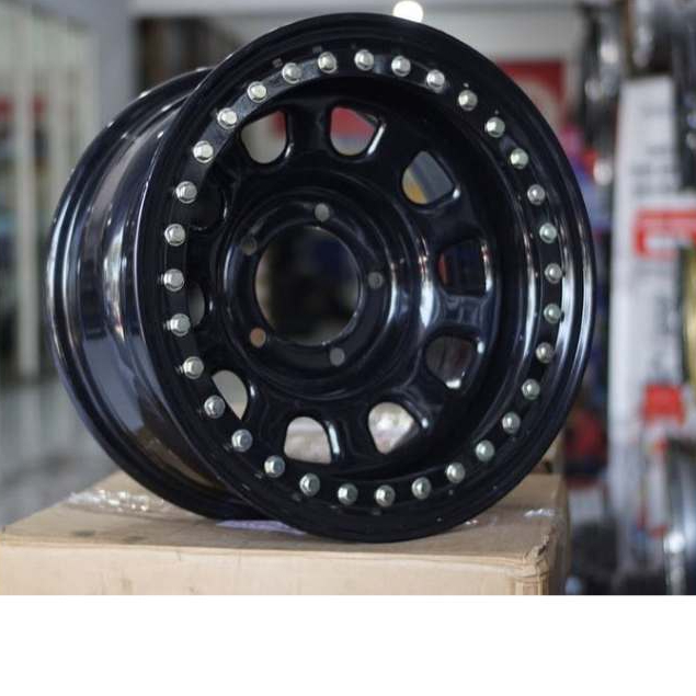 Velg mobil pelak daytona beadlock r15 untuk jimny katana feroza hiline